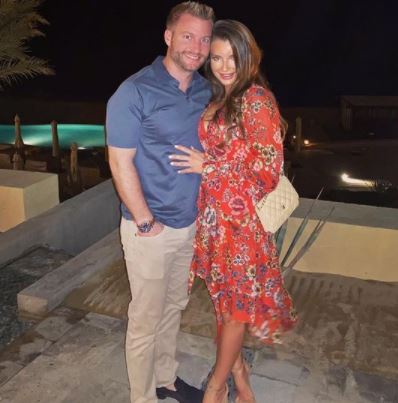 Veronika Khomyn with her fiance Sean McVay